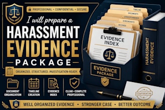 prepare a workplace harassment evidence package