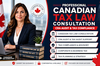 provide canadian tax law consultation cra audit and tax compliance