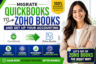migrate quickbooks to zoho books  xero and set up your accounting