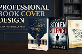 design amazon KDP book cover, kindle cover, paperback cover
