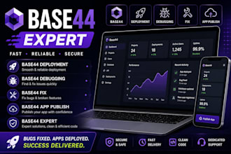 base44 expert base44 deployment base44 debugging base44 app publish base44 fix