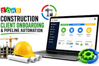 optimize zoho construction client onboarding and project pipeline automation