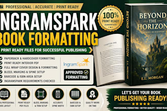 fix ingramspark book formatting and print ready PDF files