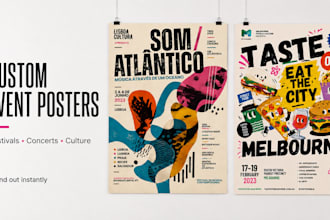 design a poster for your event, festival or concert