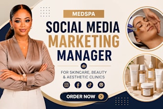 be your medspa social media manager for skincare, beauty and aesthetic clinic