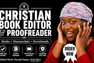 be your christian book editor and proofreader
