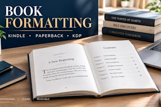 format ebook paperback KDP book interior layout and typesetting
