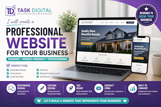 desing a professional website for your samll  business
