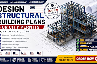 design structural building plans stamp for tx, ny, co, ca, fl, ut, pa, permits
