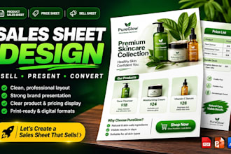 redesign product sales sheet redesign price sheet, sell sheet design price sheet