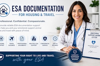 write a professional emotional support animal esa letter