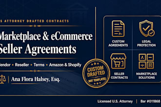draft comprehensive online marketplace agreements and terms