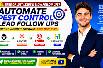 integrate gorilladesk zapier twilio ghl automation pest control lead follow ups