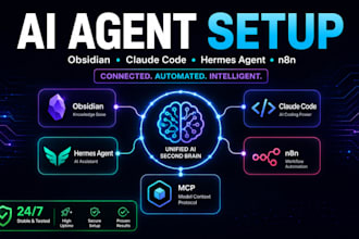 setup obsidian vault second brain claude code hermes agent jarvis ai n8n mcp vps
