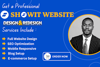 design, redesign and customize showit website, showit template and showit blog
