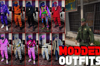 create custom fivem clothing eup uniforms and outfits fivem clothes