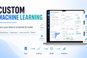 build and train a custom machine learning model