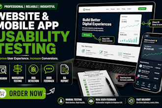 test your website mobile app for usability and  experience
