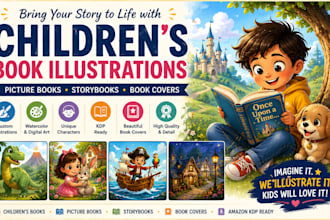 childrens book picture book story book illustration book cover watercolor