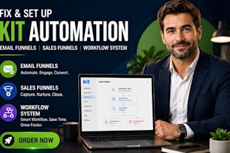 fix and build email automation sales funnel workflow system