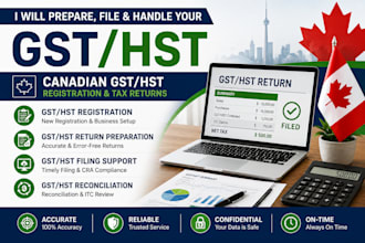 prepare, file and handle your canadian gst hst registration and tax returns