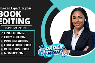 line edit copy edit proofread your education religious nonfiction book ebook