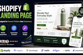 build shopify landing page pagefly gempages replo shogun