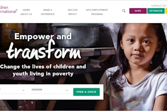 design wix nonprofit website charity donation fundraising ngo church website