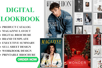 indesign brand lookbook fashion lookbook digital lookbook flipbook design canva
