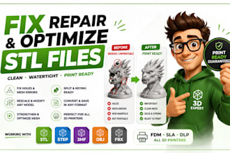 edit fix repair color 3d file prepare stl 3mf obj 3d model for 3d printing
