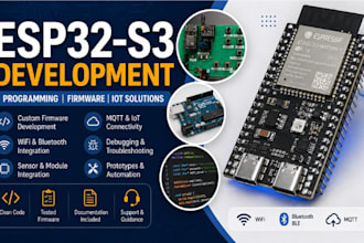program esp32 s3, design esp32 s3 pcb, esp32 firmware development and iot