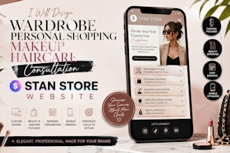 wardrobe personal shopping makeup haircare consultation stan store website