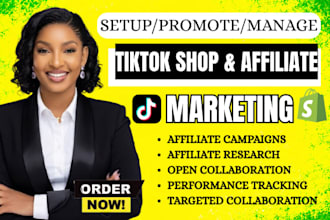 set up tiktok shop dropshipping, manager tiktok shop ads or tiktok affiliate