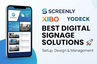 create the best digital signage for your business setup screenly xibo yodeck