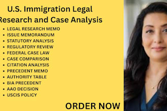 provide ny,ca,texas, georgia provide immigration law research and legal analysis
