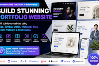 build duda simbla dorik weblium yola ucraft versoly webstudio portfolio website