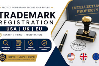 do USA trademark registration, uspto filing, trademark search and renewal