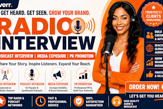 radio interviews music promotion podcast interview brand promotion radio advert