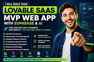build your lovable saas mvp web app with supabase and ai