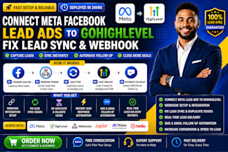 connect meta facebook lead ads to gohighlevel fix lead sync and webhook