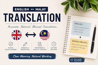 translate english to malay and malay to english manually