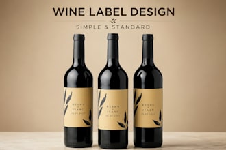 design custom wine labels and premium beverage bottle packaging