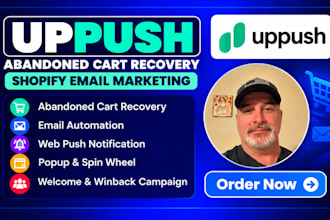 do uppush abandoned cart recovery uppush shopify email marketing