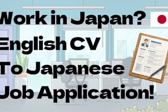 create a japanese resume from your english CV for japan jobs