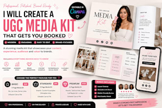 create a professional ugc media kit for creators and influencers ugc website