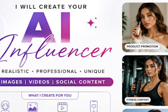 create a realistic ai influencer for tiktok, instagram and brand content