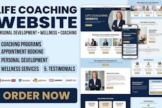 build life coach coaching website for personal development and wellness