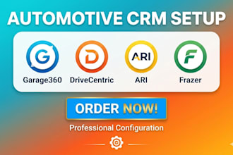 setup automotive manufacturing crm pipedrive garage360 drivecentric ari frazer