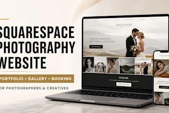 design squarespace photography portfolio website for photographers and creatives
