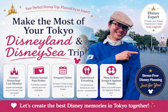 create a custom tokyo disney resort itinerary